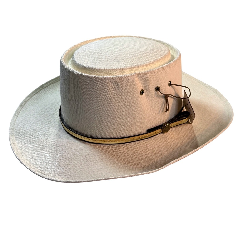 Straw Cowboy Hat Men Size 7 1/4 Western Ranch Rodeo Vintage Handmade In Mexico